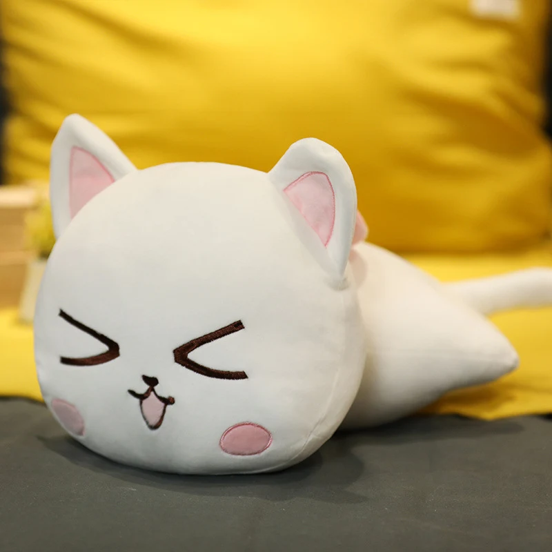 Creative cartoon spoof soft cute cat pillow. A cuddly and adorable pillow, perfect for snuggling, decorating, and adding — photo 1