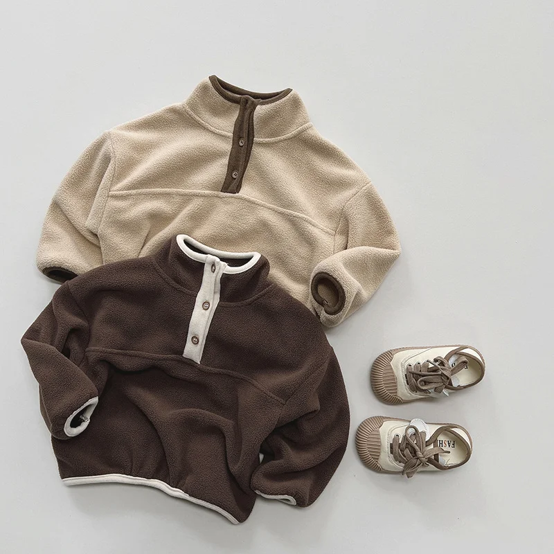 Title 7, Blusa infantil leve e quente estilo Mori corean...