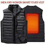 Unisex 9-Zonen Smart Heizweste aus Daunenbaumwolle, für Damen und Herren. Optimales Wärmegefühl und Komfort bei Kälte. — foto 5