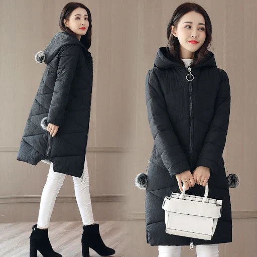 Title 4, Korean Style Slim Padded Jacket Warm Jacket Wom...