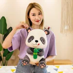 Novas Figuras de Pelúcia de Panda de Bambu! Bichinhos de pelúcia macios e adoráveis para abraçar, ótimos para crianças e colecionadores. — foto 6