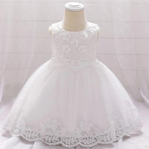 Title 8, Mädchen besticktes Spitzen Prinzessinnenkleid f...