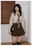 Saia de Corduroy Cintura Alta A-Line – Conforto e Estilo para Todas as Ocasiões – Combine com Tudo – Saia de Corduroy para um Look Moderno — foto 8