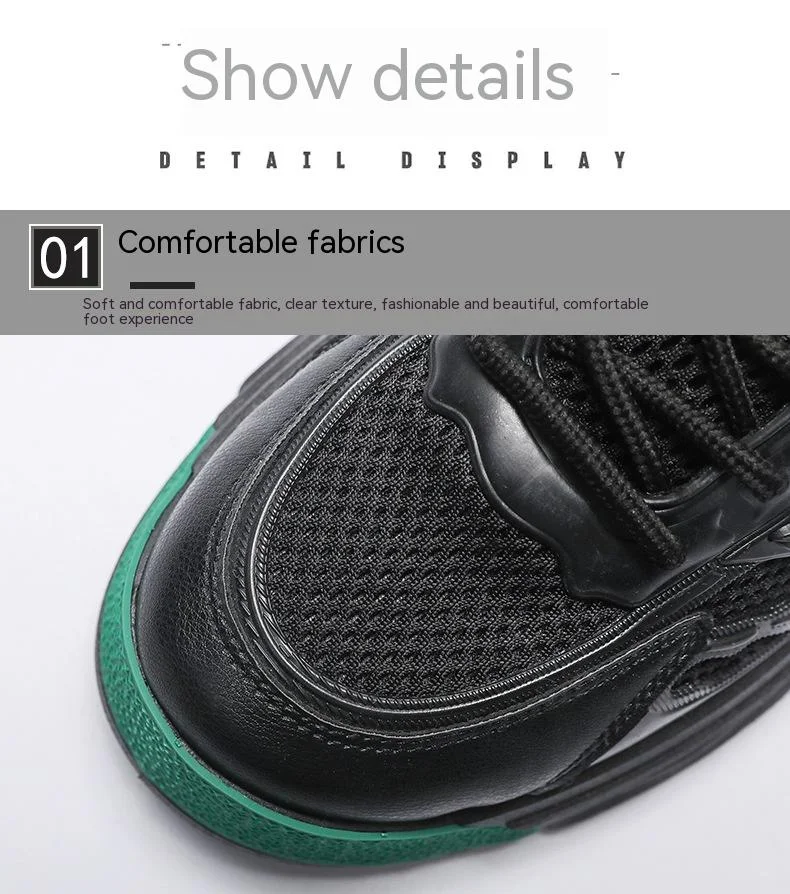 Tênis de skate com sola grossa, respirável e desodorante, com malha, ideal para conforto e performance no skate. — foto 11