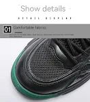 Tênis de skate com sola grossa, respirável e desodorante, com malha, ideal para conforto e performance no skate. — foto 11