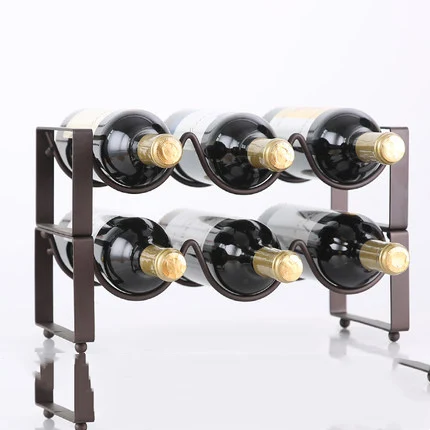 Title 3, Stackable Wine Bracket Ornament Wine Bottle Rac...