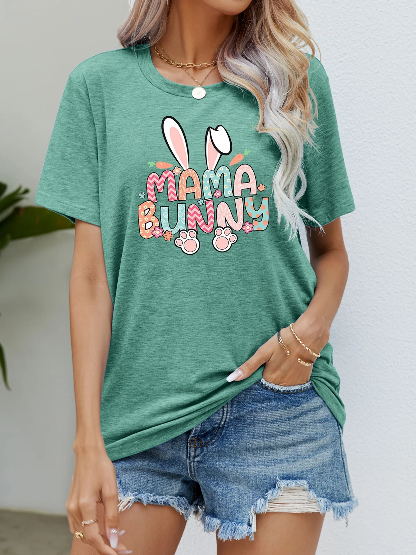 Title 4, Womens Summer Casual Round Neck Short Sleeves ...