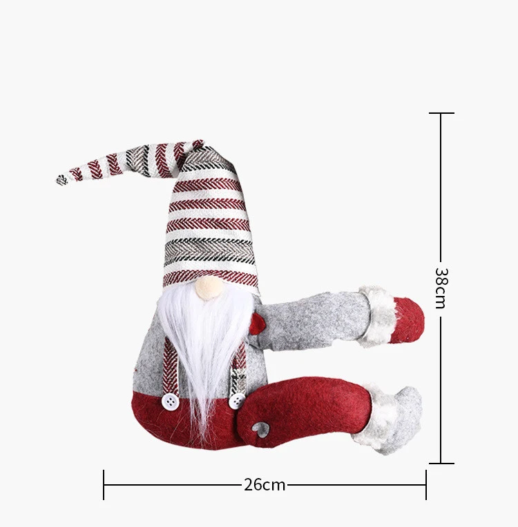 Title 1, Striped Hat Forest Old Man Door Hanging Christm...