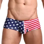 Shorts estampados com bandeira, ideais para o verão. Conforto e estilo para praia, piscina ou atividades ao ar livre. Mostre sua paixão! — foto 5