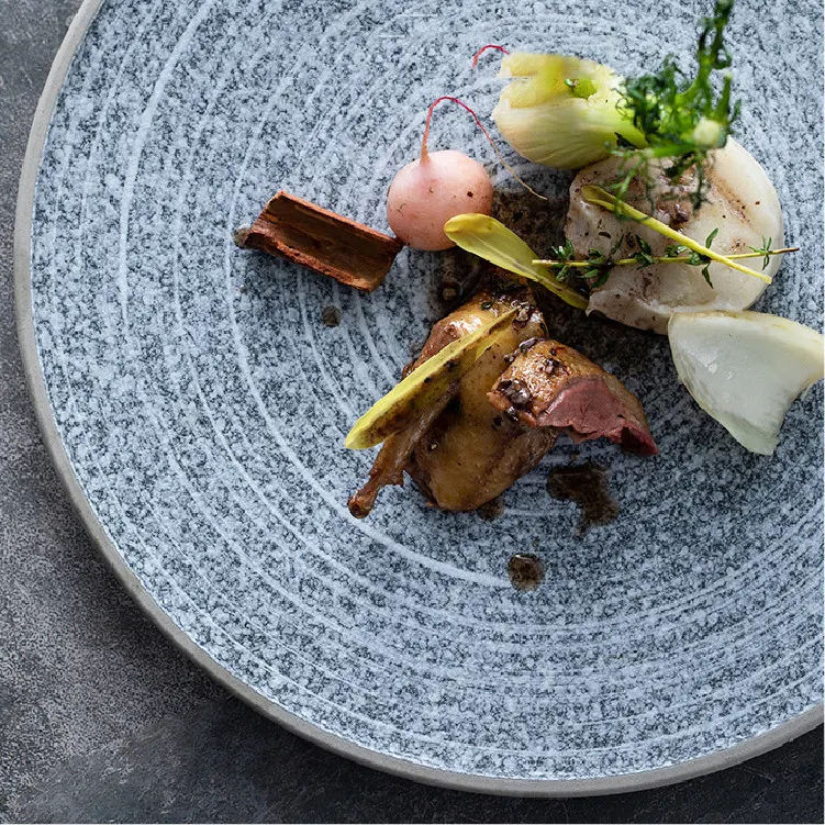 Title 5, Creative Steak Dinner Plate Home Flat Plate Wes...