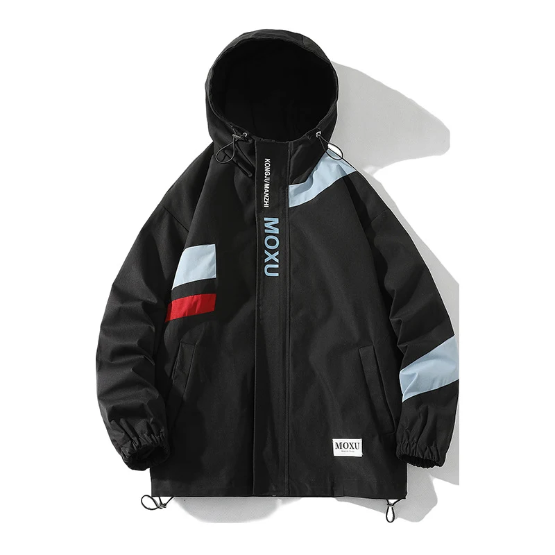 Title 5, Fashion Simple Mens Turtleneck Loose Jacket. E...
