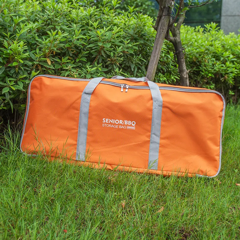 Title 4, Orange Barbecue Grill Storage Carrying Case. Pr...