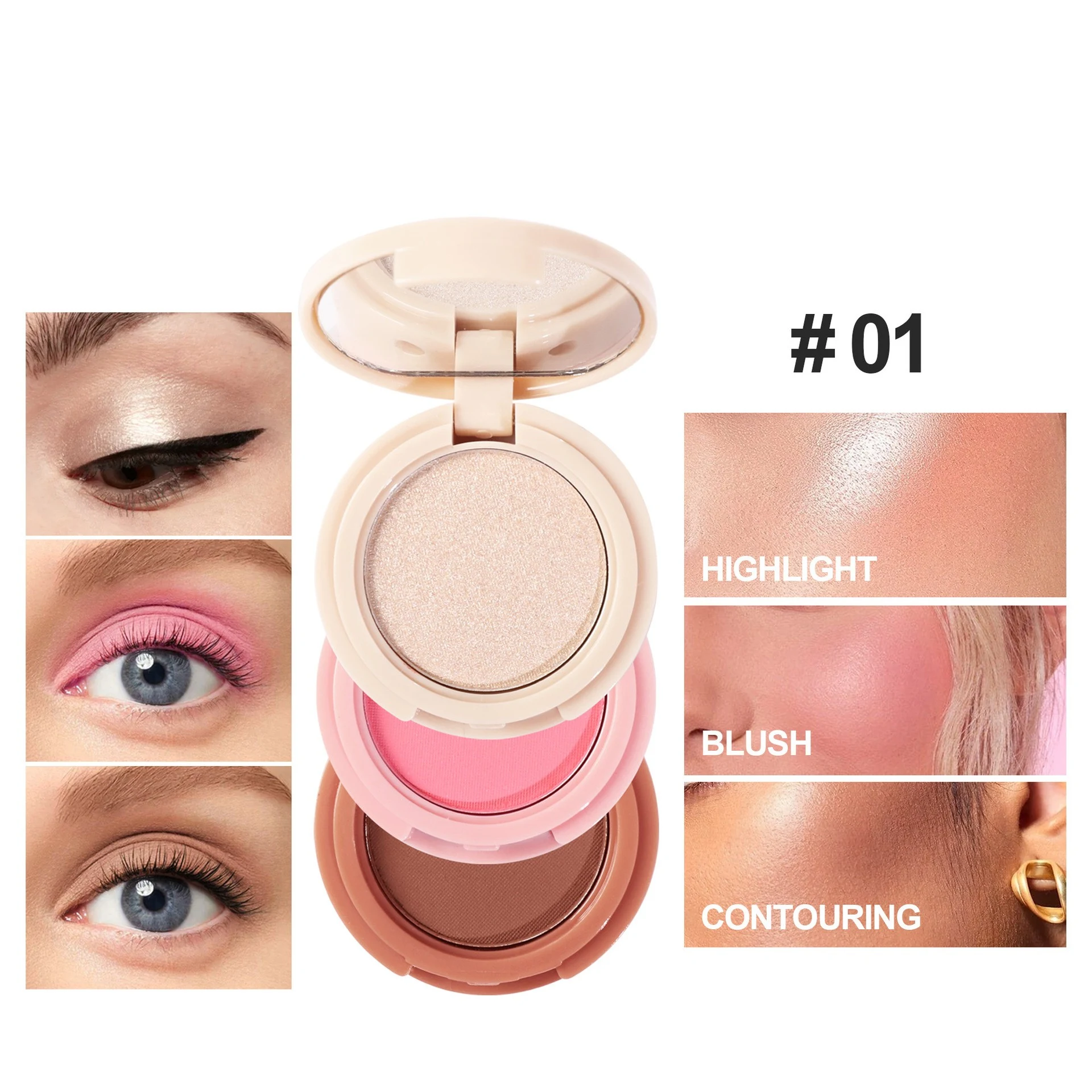 Title 2, High Gloss Powder Blusher Facelift 3in1 All-in-...