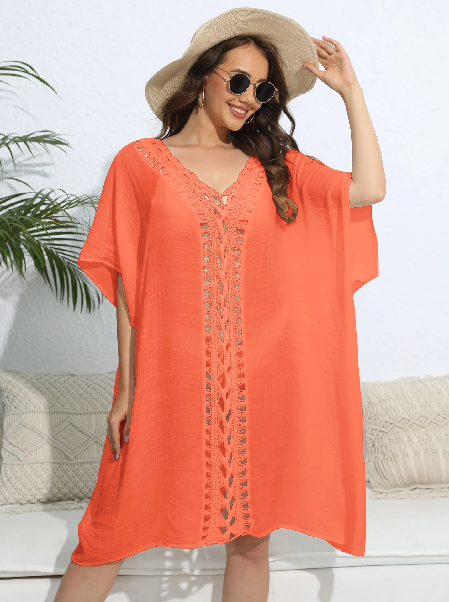 Women's Crochet Stitching Loose Dress for a relaxed, comfortable style. Perfect for everyday wear, offering a chic and v — photo 12