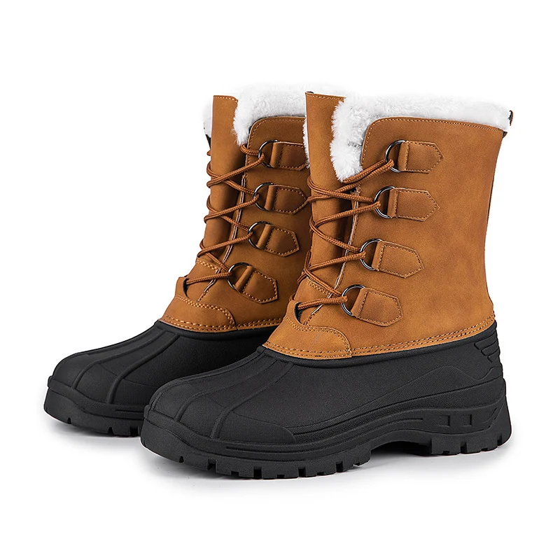 Title 3, Winter outdoor snow boots Waterproof and warm f...