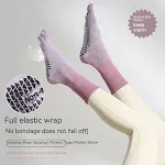 Tie-dyed Mid-calf Yoga Socks For Autumn And Winter Non-slip — photo 6