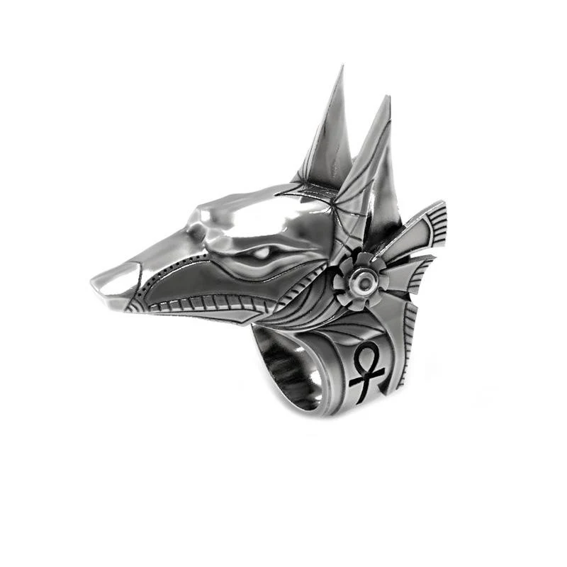Anel de Animal em Aço Inoxidável Vintage Um acessório atemporal e elegante, com design animal único, durável e perfeito para expressar seu estilo. — foto 1