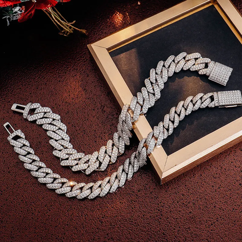 Title 5, Pulseira cubana de moda masculina com personali...