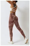 Seamless High Waist Peach Sports Trousers, one-piece, splash-dye yoga pants. Comfortable and stylish for yoga, workouts, — photo 33