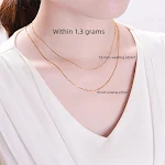 Colar de Ouro 18K Feminino Corrente Tipo O Brilhante Ouro Amarelo 18K Elegância e sofisticação para um visual deslumbrante. — foto 4
