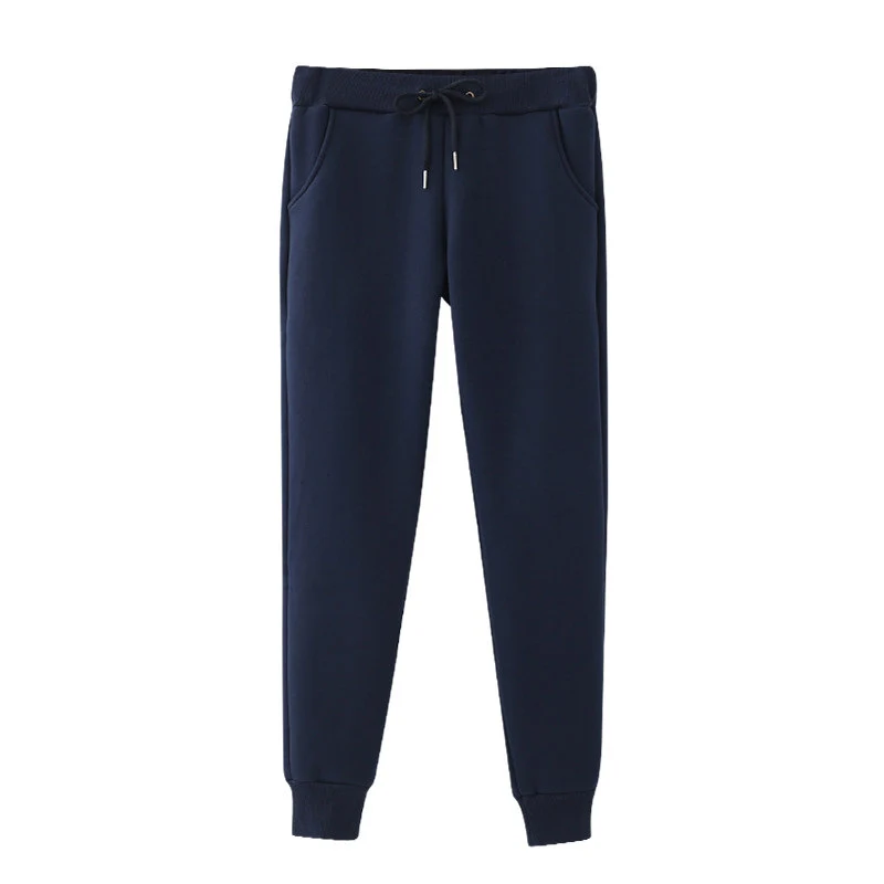 Calças casuais de cashmere outono inverno, novo estilo, simples e soltas, calças Harem quentes e confortáveis para o dia a dia. — foto 8