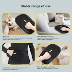 Luvas de moda personalizadas para remoção de pelos eletrostática para animais de estimação. Remova pelos soltos, massageie e cuide do seu pet com facilidade. — foto 4
