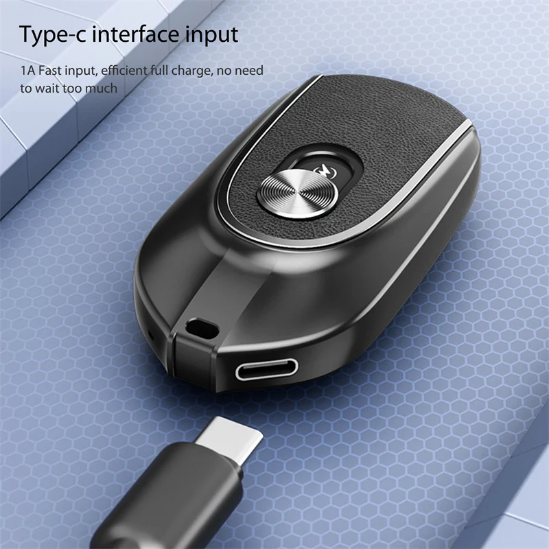 Title 5, 2-in-1 Mini Keychain Power Bank 1200mAh. Portab...