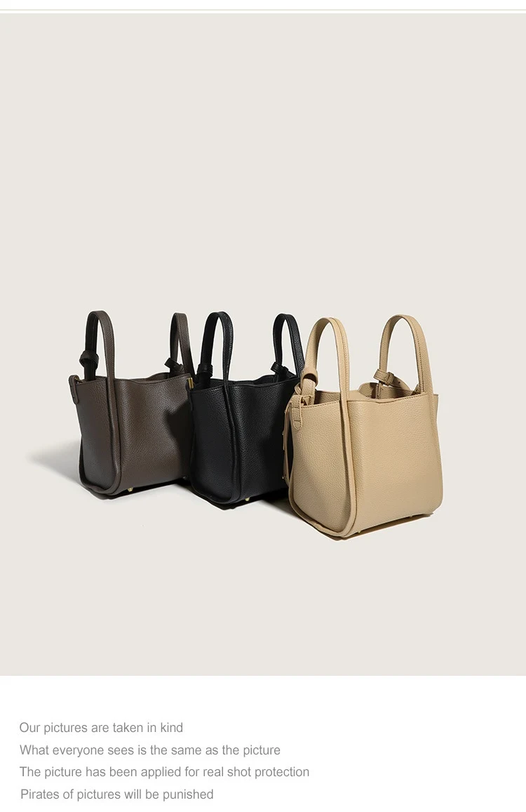 Bolsa Balde de Cor Sólida, Superfície Macia, Design Especial e Versátil, Combina com Tudo, Perfeita para o Dia a Dia. — foto 16