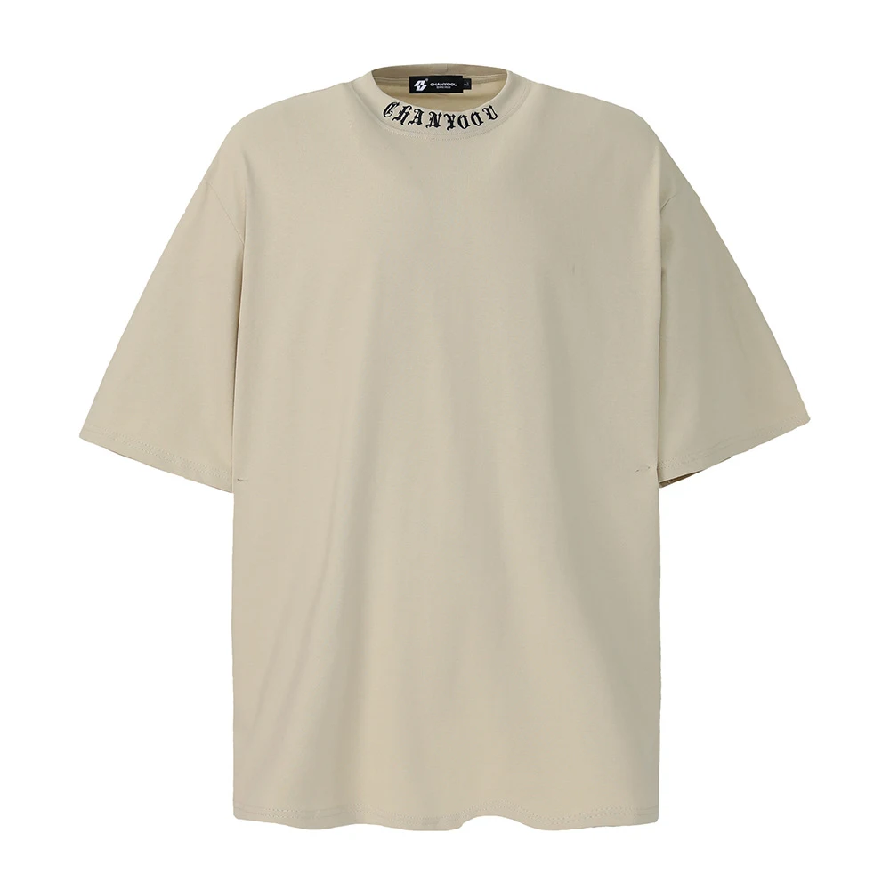 Title 12, Embroidered Neckline T-shirt Casual Top for Men...