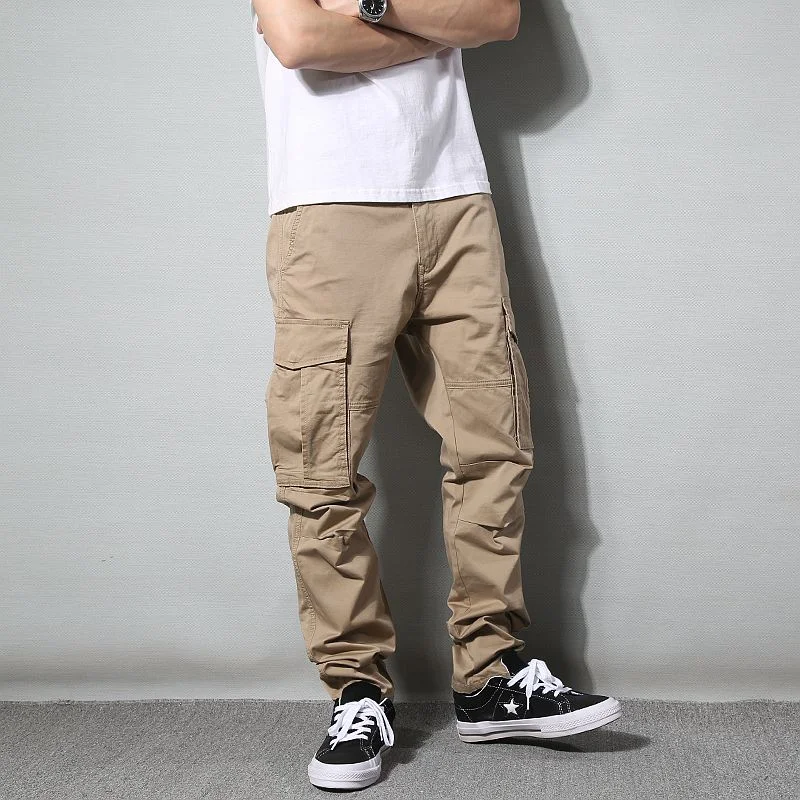 Japanese-style Retro Slim-fitting Small Straight Pants. Comfortable and stylish slim fit design, perfect for a modern ca — photo 5