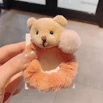 Little Bear Hairy gumica za kosu za devojčice, slatka i jednostavna. Mekana i lepa gumica za žene. Lako za upotrebu i elegantno. — foto 1