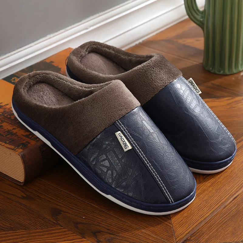 Indoor Waterproof Women's Face Thick-soled Cotton Slippers. Keep your feet warm and dry at home with these comfortable a — photo 6