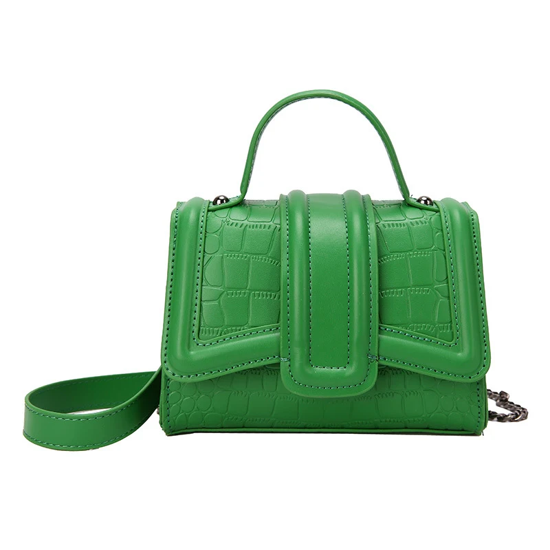 Indented Stone Hourglass Chain One Shoulder Crossbody Bag, a stylish and practical bag with unique design for everyday e — photo 4
