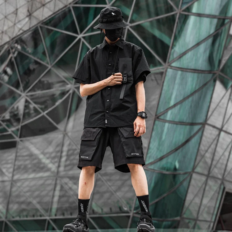 Title 9, Functional Mens Short Sleeve Dark Solid Color ...