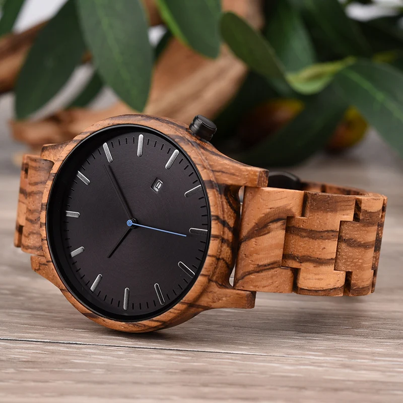 Title 9, Reloj calendario de madera DODO DEER Muestra la...