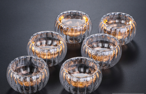 Title 3, Heat-resistant glass tea cup small with handle,...