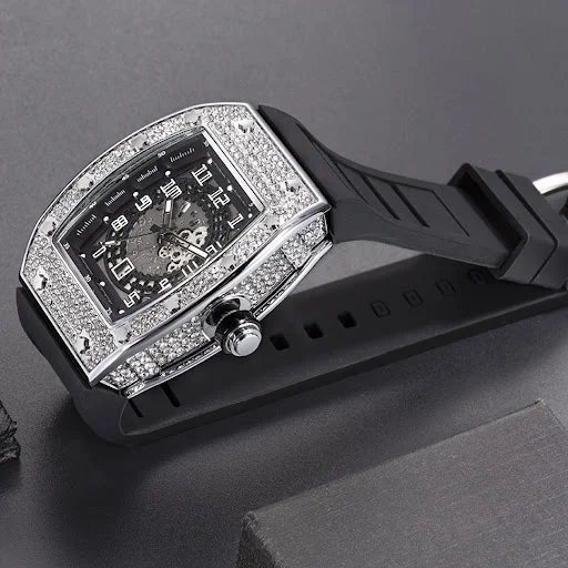 Title 5, Relógio masculino de quartzo com pulseira de si...