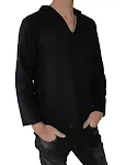 Men's Round Neck Cotton and Linen Ethnic Style T-shirt. Comfortable and breathable for a relaxed fit. Perfect for casual — photo 5