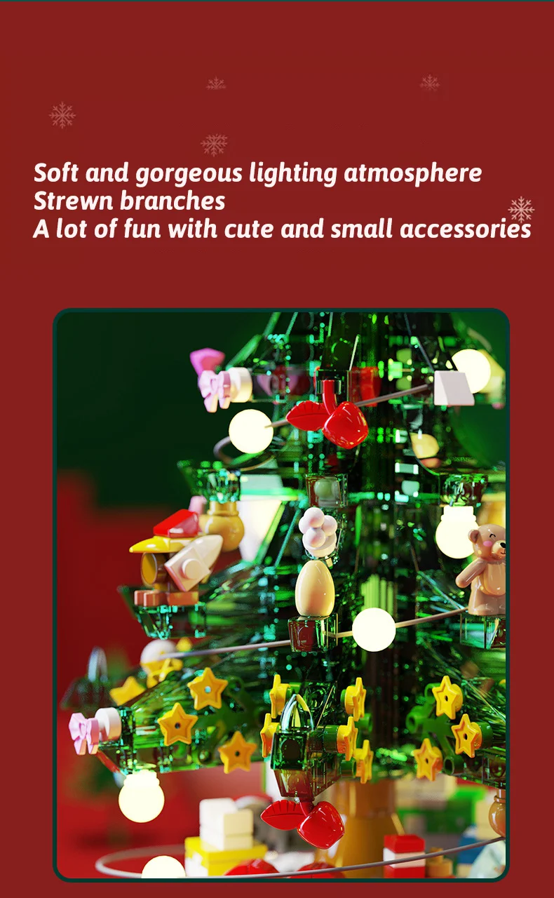Title 3, Christmas Tree Building Blocks Build and decora...