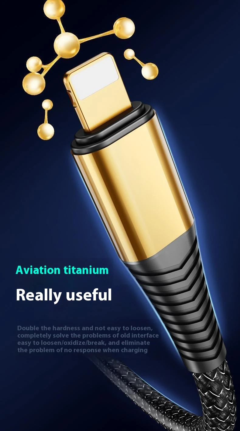 Title 2, Woven Three-in-One Charging Strip with Digital ...