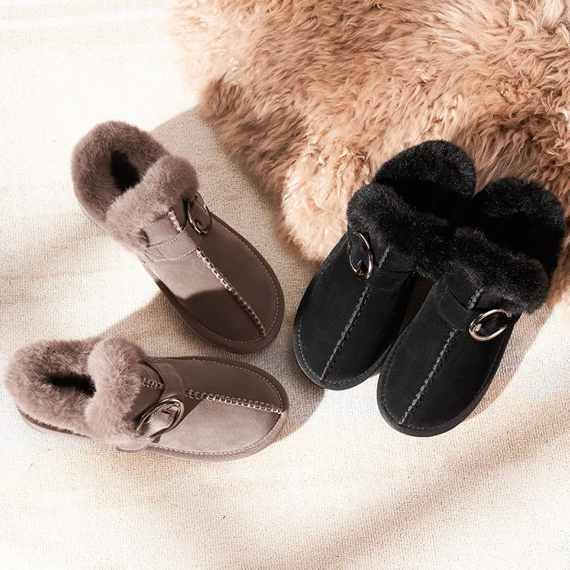 Botas de nieve cálidas y esponjosas para niñas Bean Shoes perfectas para la escuela. Mantén los pies abrigados y cómodos con estas botas suaves. — foto 7
