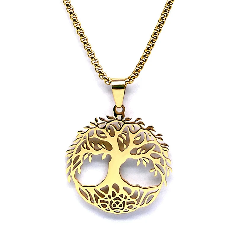 Colar Árvore da Vida Feminino Aço Inoxidável Joia Elegante e Durável Presente Perfeito para Mulheres Design Significativo — foto 5