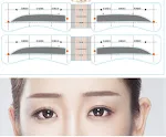 Straight eyebrows 48pairs
