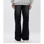 Jeans de costura de diseño para hombre, sueltos, cómodos y modernos. Perfectos para un look casual y relajado con estilo. — foto 3