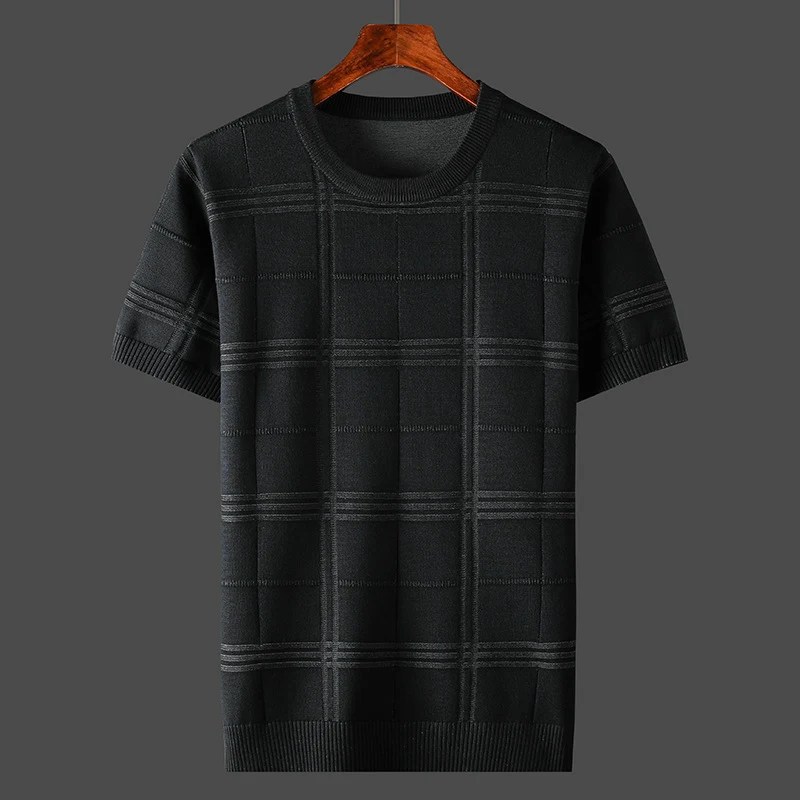 Title 5, Mens round neck plus size short sleeve t-shirt...