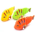 Children's Toy Swing Fish Clockwork on Chain, Small Animals Run, Cartoon Creative Gifts, Moving Fish, Swinging Tail - Fu — photo 1