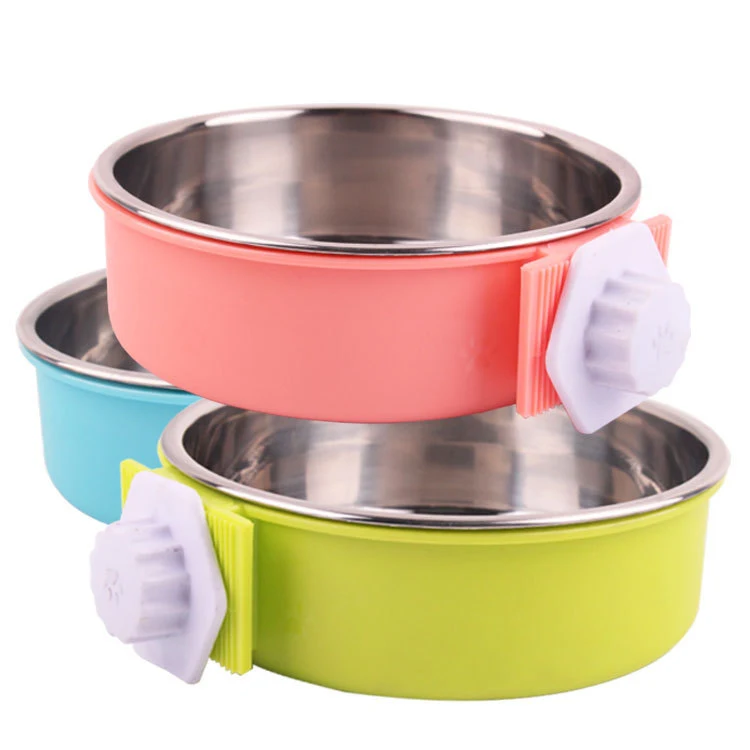 Title 3, Stainless steel dog bowl for food and water, ru...