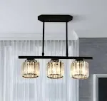 Black 3 Heads Round Lampshade