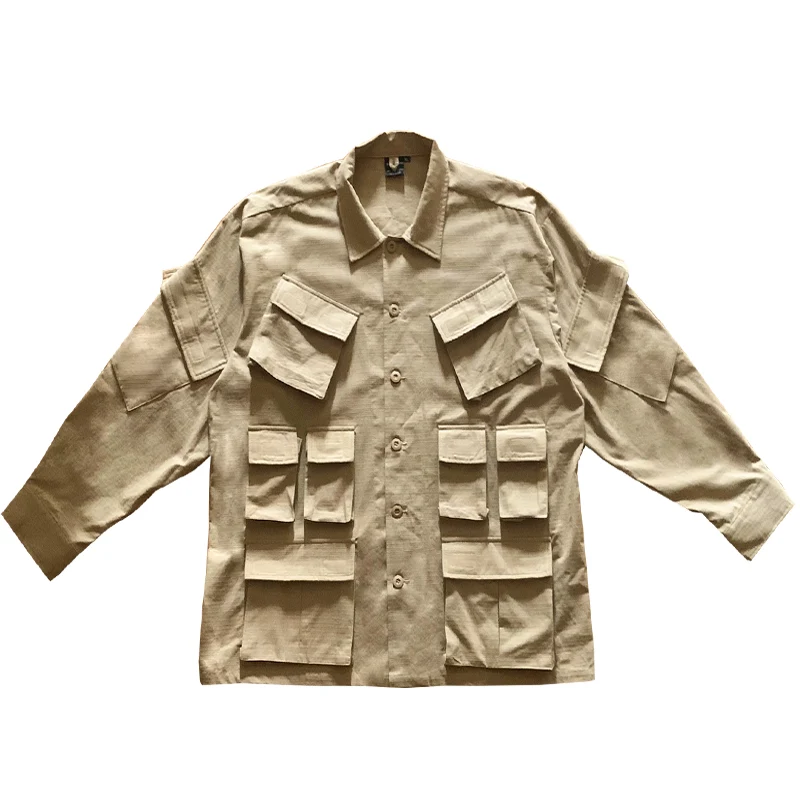 Jaqueta camisa de trabalho estilo japonês para indústria pesada, nova coleção primavera/outono. Feita sob medida, confortável e resistente. — foto 10