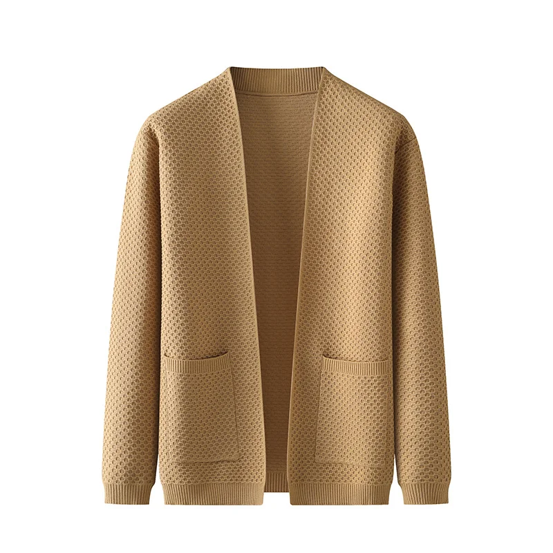 Heren cardigan gebreid casual plus size jas, comfortabele en stijlvolle jas voor een ontspannen look en optimaal draagcomfort. — foto 12